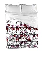 Montesinos Juego De Funda Nórdica (Rojo/Violeta)