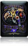 Skinit Protective Skin (Fits Latest Apple iPad); Illustrated Minnesota Viking Running Back