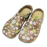 ガーデンサンダル 花柄 ブラウン 23.5cm