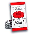 Herding 617315516 Strandtuch Sheepworld "rote Blume" / 75 x 150 cm