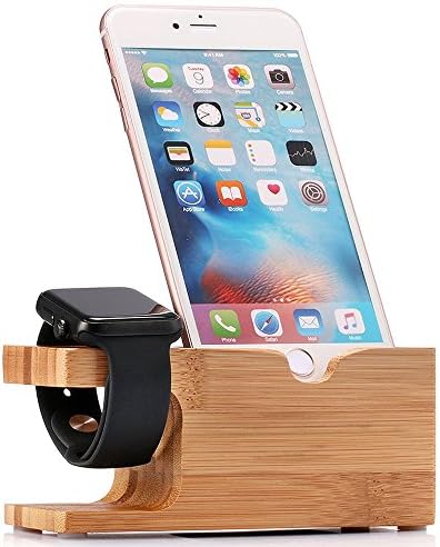 Apple Watch Stand, Torntisc Bamboo Wood Stand Charging Dock Station Bracket Holder Cradle for iPhone 38mm 42mm Apple Watch iWatch