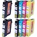 10 x XL Tintenpatronen kompatibel zu Epson T1281, T1282, T1283, T1284, Schwarz, Cyan, Magenta, Gelb