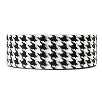 Wrapables Colorful Patterns Washi Masking Tape, Black Houndstooth
