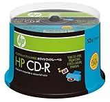 HP CD-R 52�{���Ή� �z���C�g���C�h�v�����^�u�� 50���X�s���h���p�b�N CDR80HPWBX50S