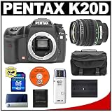 Pentax K20D Digital SLR Camera with Pentax SMC DA 18-55mm AL II Zoom Lens + 4GB SDHC Card + Spare D-LI50 Battery + Case + Cameta Bonus Accessory Kit
