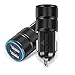 2Pack Car Charger, ShuoGe? 2.1A/24W 2-Port USB Car Charger, Rapid Titanium Smart Car Charger Auto Adapter for iPhone 6 Plus/6/5S/5/4, iPad, Ipod, Samsung Galaxy, Smart Phone, Tablets (Black)