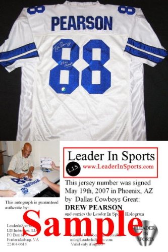 Drew Pearson Signed Jersey with Super Bowl Inscription- Dallas Cowboys