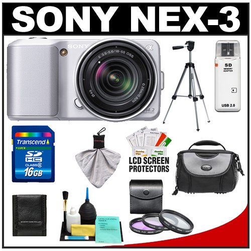 Sony Alpha Nex 3 Silver 14 2mp Hd Digital