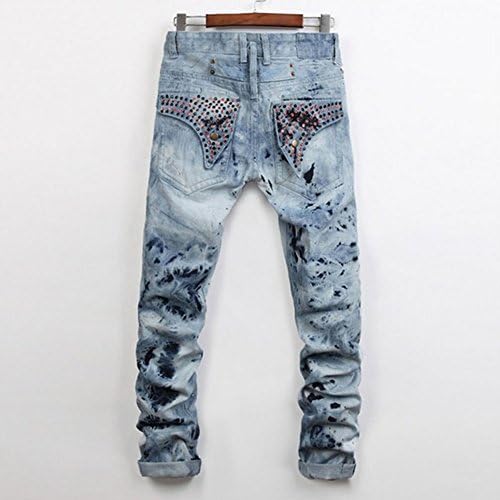 D Zroid Snowflake Rivet Slim Straight Trouser Jeans 32 Blue
