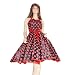 Kleid Kleider f�r Petticoat Petticoats Pettycoat 50er 60er schwarz rot K13
