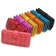 Banana Flame Eel Skin Wrinkle Purse'