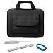 Black Nylon Durable Protective Carrying Case with Exterior Accessory Pocket for Amazon Kindle DX Graphite 9.7 inch e-Reader Latest Generation + Executive Stylus Pen with Laser Pointer and LED Light + SumacLife TM Wisdom Courage Wristband