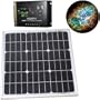 HQRP KIT (20 Watt Solar Panel 20W Power 12V Monocrystalline 12 Volt, Solar 10A Charge Power Controller / Regulator 12V / 24V 10 Amp) + HQRP Coaster