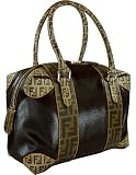 Fendi B.Mix Small Tobacco Nylon Twill Tote 8BL095-WD5-F0BYQ