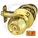 NUSET Berkeley Series Keyed Alike Entry Door Lock (Brass)