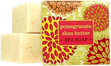 Greenwich Bay Set of 4 Botanical Soap Pomegranate Shea Butter Wrapped 1.9 oz.