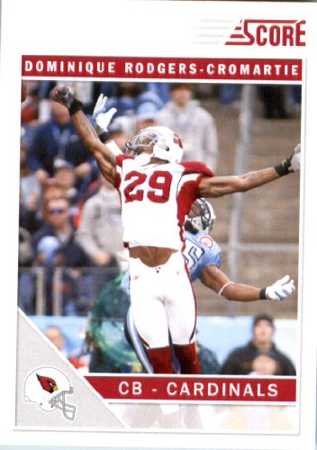 2011 Score Football Card # 4 Dominique Rodgers-Cromartie - Arizona Cardinals - NFL Trading Card In a Protective Screwdown Case!