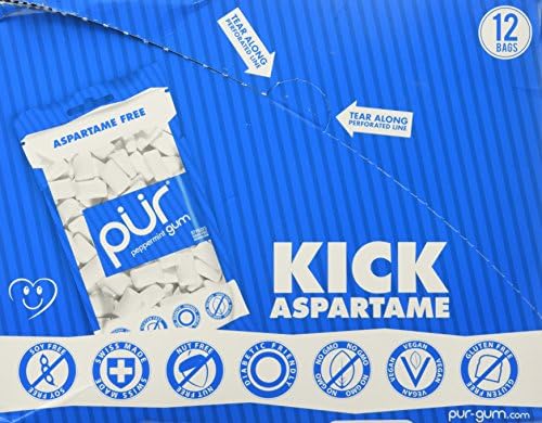 Pur Gum, Peppermint, 2.82-ounce (12 Pouches)