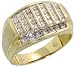 10K Gold Men\'s Ring, w/ 0.50 Carat Brilliant Cut Diamonds, 1/2 in. (13mm) wide