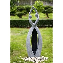 Springbrunnen, als Zimmerbrunnen oder Gartenbrunnen, 145cm hoch, Kiom FoCoppia 10208
