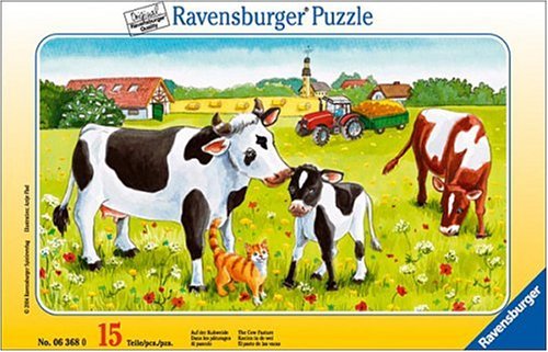 Childrens Toyshop  Spielwaren : Auf der Kuhweide, 15 Teile Rahmenpuzzle