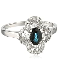 White-Gold Diamond Flower Ring (0.17cttw, G-H Color, I1-I2 Clarity)