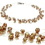 Illusion Champagne 4-8mm A Freshwater Pearl Necklace