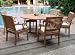New 7 Pc Luxurious Grade-A Teak Dining Set - 60