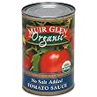 Muir Glen Organic Tomato Sauce, No Salt Added, 15-Ounce Cans (Pack of 12)