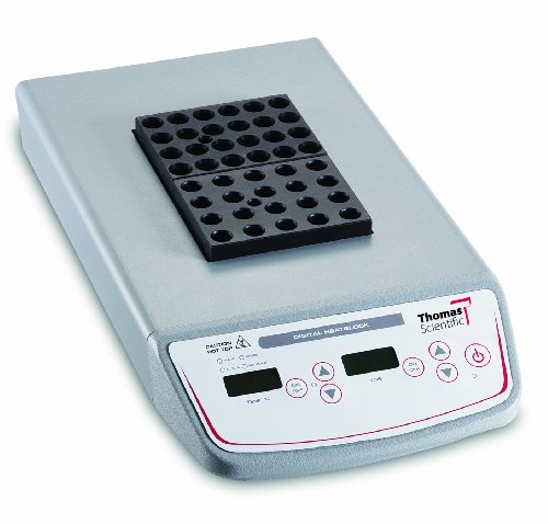 Thomas 949400 Digital 1 Dry Block Heater,12-13/32" Length x 8" Width x 3-1/2" Height, 120 Volts
