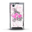 Back Cover for Motorola Devour A555 (Verizon) Snap-On Protector Hard Cover "Sweethearts" Design