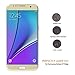 WEFOREVER 0.3mm 2.5D 3D Full Coverage Tempered Glass Screen Protector for Samsung Galaxy S7 Edge - Gold
