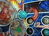 Bakugan Ultimate Brawler Team Pyrus Ravenoid Vs. Aquos Limulus, Pyrus Warius, Subterra Hammer Gorem including Mystery Marbles 9 Bralwer Team With Multiple Gate Cards