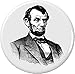 President Abraham Abe Lincoln 2.25â€ Large Pinback Button Pin