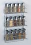 Wall Mount Spice Rack -Bottles Not Included