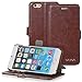 iPhone 6 Wallet Case - VENA [vFolio] Slim Vintage Leather Wallet Stand Case with Card Slots for Apple iPhone 6 (4.7