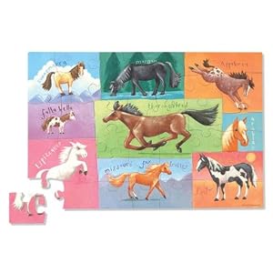 Crocodile Creek Horses Puzzle With Case (38 Pieces)