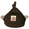 Morfs Cheeky Monkey Hat with Boy Monkey Patch - Brown