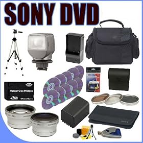 BigVALUEInc Accessory Saver Bundle for Sony Handycam DVD Camcorders DCRDVD108 DCRDVD300...
