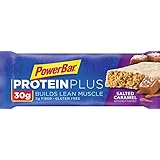 PowerBar 30g Protein Plus Bars, Salted Caramel, 12 Count (Pack of 12)