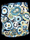 Bamboo Pocket Snaps Cloth Diaper/ Nappy - OS - CIRCLES PRINT (Includes 2 Inserts) Bamboo Pocket Snaps Cloth Diaper/ Nappy - OS - CIRCLES PRINT (Includes 2 Inserts)