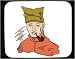 Mouse Pad with man, tobacco, bust, Europe, cap, pipe, Finland, smoking
