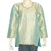 Kurti Green Womens Top Summer Fashion India Apparel Embroidery Size M