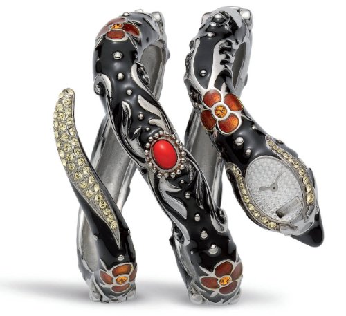 Roberto Cavalli Damen-Armbanduhr Eva Snake R7253132515