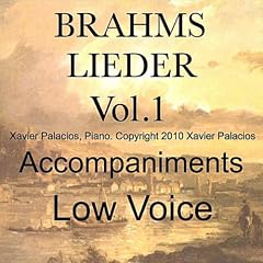 Brahms Lieder Vol. 1 (10 Favorites) Accompaniments for Low Voice with Transpositions