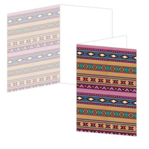 ECOeverywhere Southwest Pattern Boxed Card Set, 12 Cards and Envelopes, 4 x 6-Inches, Multicolored (bc12270) On Sale