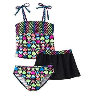 Girls' Swimwear Xhilaration® Black Cat Swim Set