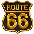 Logo Aufn�her / Iron on Patch " ROUTE 66 "
