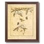 Asian Butterfly Flowers Japanese Wall Decor Contemporary Picture Framed Art Print