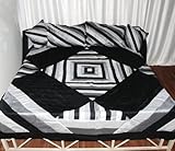 Home Furnishing King Size Patch Work Silk bed sheet Bedspread with Pillow C ....